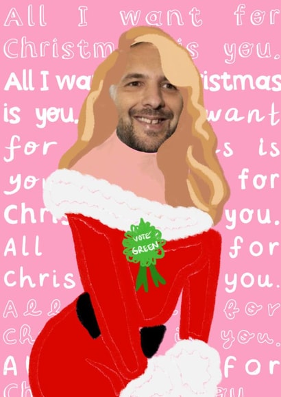 All I want For Christmas is Zack Polanski created by Rosie Johnson Illustrates