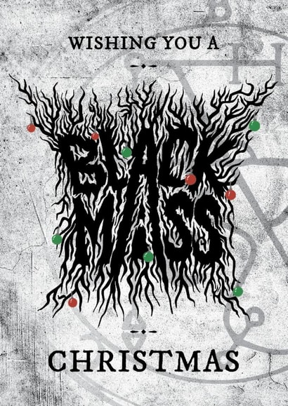 Wrestling Christmas Card - Black Mass Christmas - For a Wrestling Friend created by mil.creative_