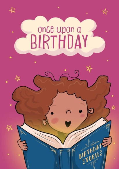 Cute Birthday Card – Magical Book – Once Upon A Birthday created by Running with Scissors