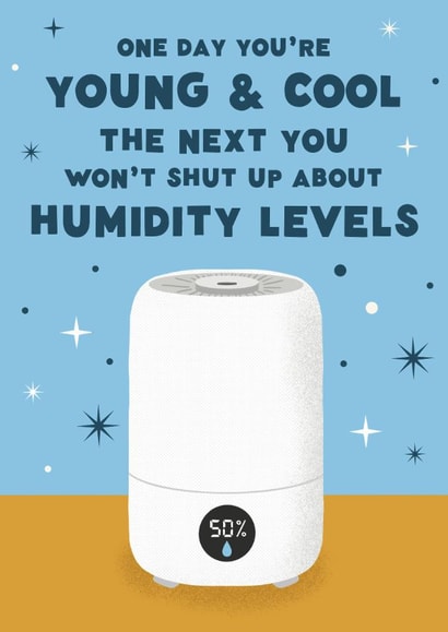 Funny Birthday Card - Humidifier created by @tikkled.pink