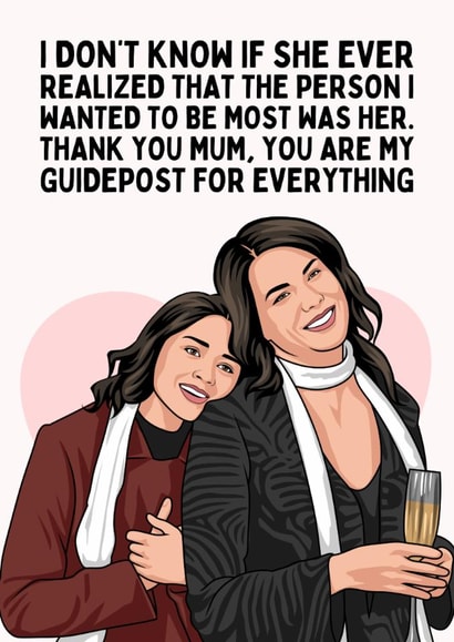 Heartfelt Mother's Day Card - Rory Gilmore Graduation Speech - Gilmore Girls created by Sundiva Designs