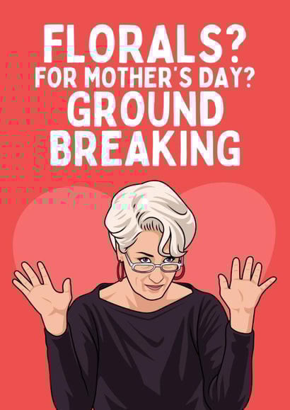 Funny Mother's Day Card - Miranda The Devil Wears Prada - Groundbreaking created by Sundiva Designs