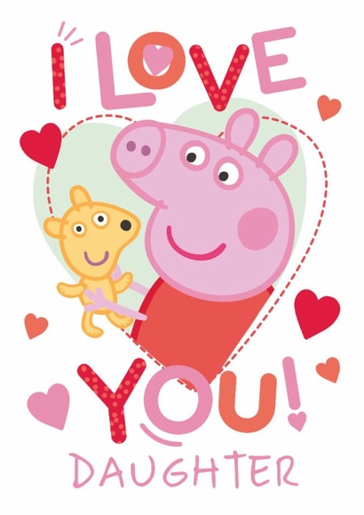 Cute Valentine’s Card – Peppa Pig – For Daughter created by Danilo