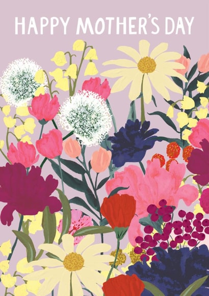 Pretty Mother's Day Card - Floral Meadow created by Louise Tiler
