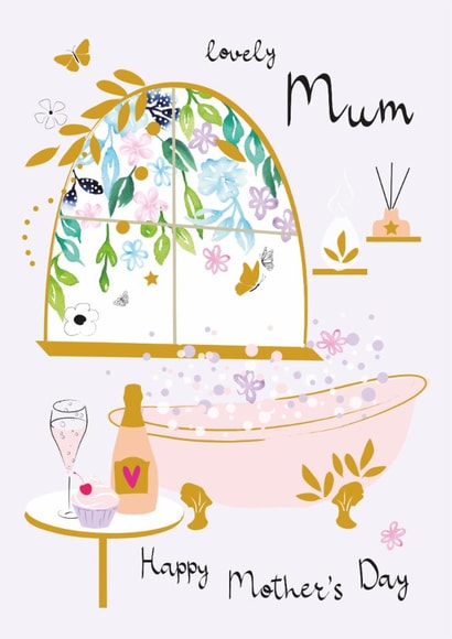 Classic Mother's Day Card - Pamper Bath created by SABIVO Design by Sabina