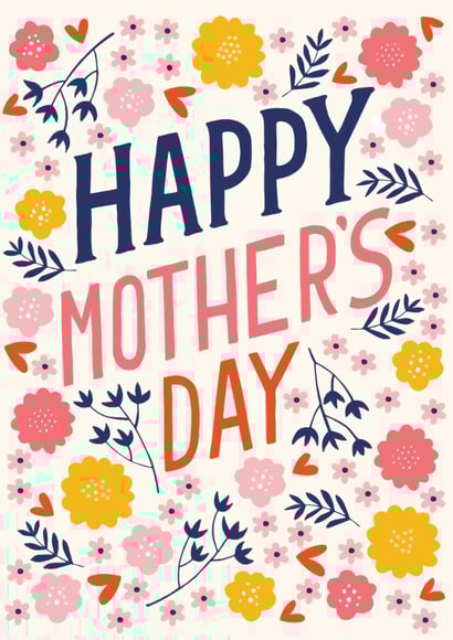 Classic Mother's Day Card - Pretty Florals created by The Boy and the Bear