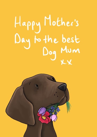 Cute Mother's Day Card - Best Dog Mum | thortful