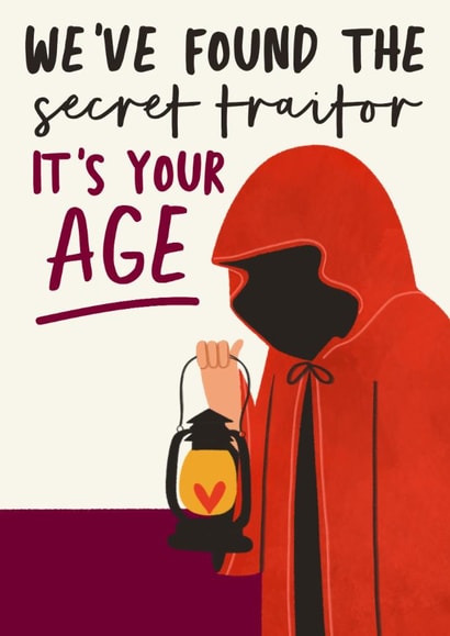 Funny Birthday Card - The Traitors - Found The Secret Traitor created by AbiGoLucky