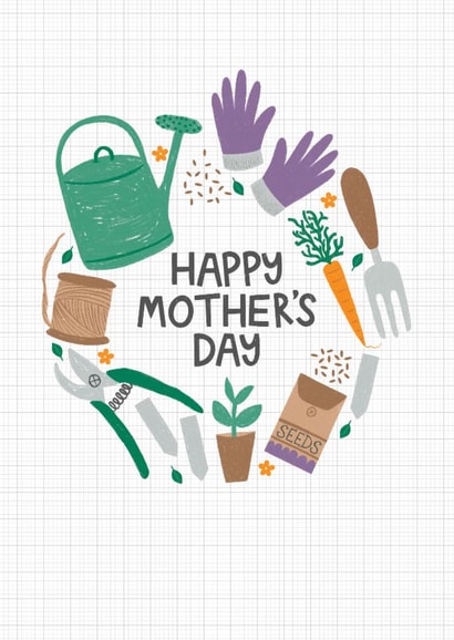 Mothers Day Gardening Card - Horticulture - Card for Step Mum - Bonus Mum - Gran created by Ludicrous Prints