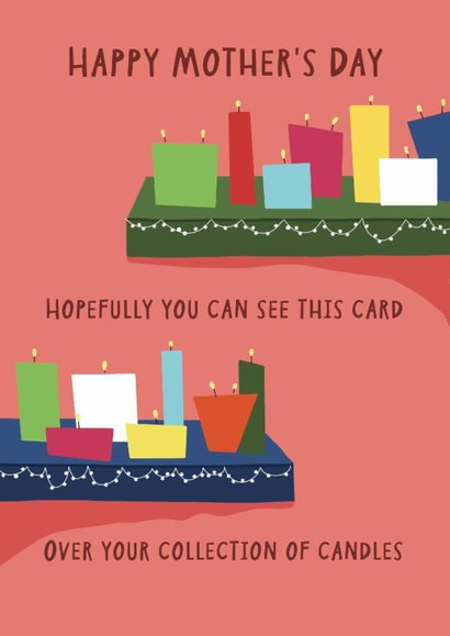 Funny Mother's Day card - illustrated - Mum Candle created by Pickled Prints