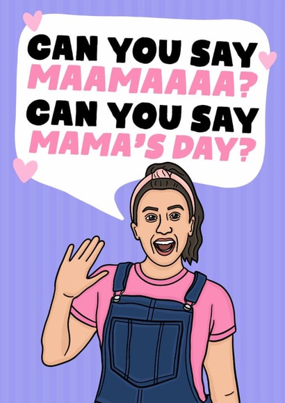 Cute Mother's Day Card - Can You Say Mama - Ms Rachel created by Studio Doodles