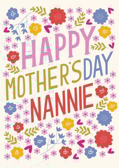 Mother's Day - Nannie - Flowers created by The Boy and the Bear