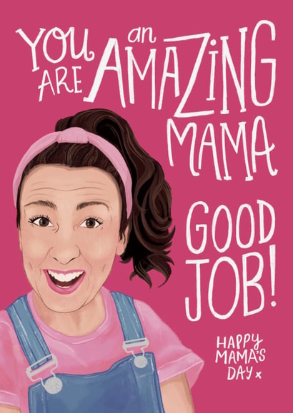 Fun Mother's Day Card - Ms. Rachel - Amazing Mama created by Lisa Illustrates