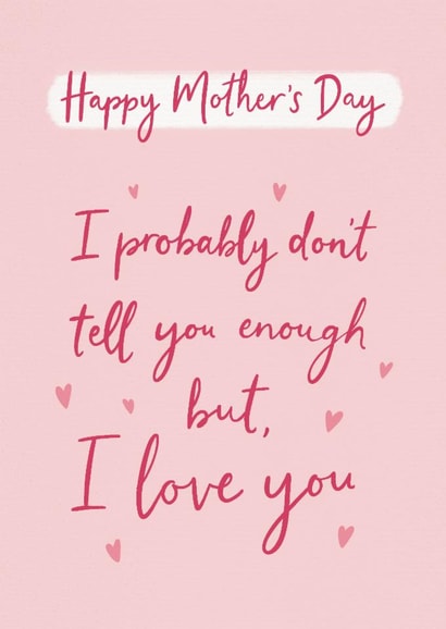 Traditional Mother’s Day Card - I Love You created by Sydney Jo Designs
