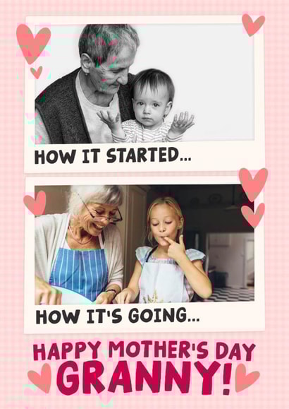 Cute Mother's Day Card - How It Started - For Granny created by Studio Doodles