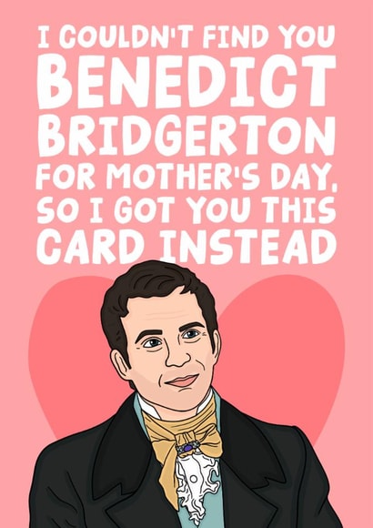 Fun Mother's Day Card - Bridgerton - Benedict Bridgerton created by Studio Doodles