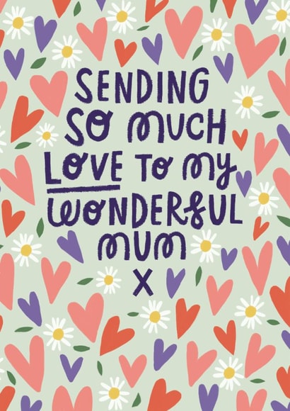 Classic Mother's Day Card - Wonderful Mum created by @AimeeStevens.Design