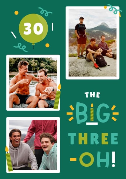 Classic Birthday Card - 30th - The Big Three-Oh created by Joanne Hawker