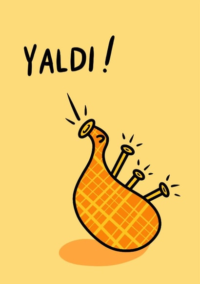 Fun Congratulations Card - Yaldi - Bagpipes created by Greetin’ Cards UK