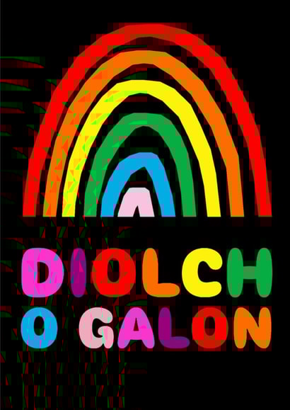 Diolch o Galon – Thank you from the heart created by Charlotte Peacock