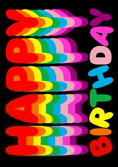 A cute and colourful Happy Birthday card for a loved one or pal! created by Charlotte Peacock