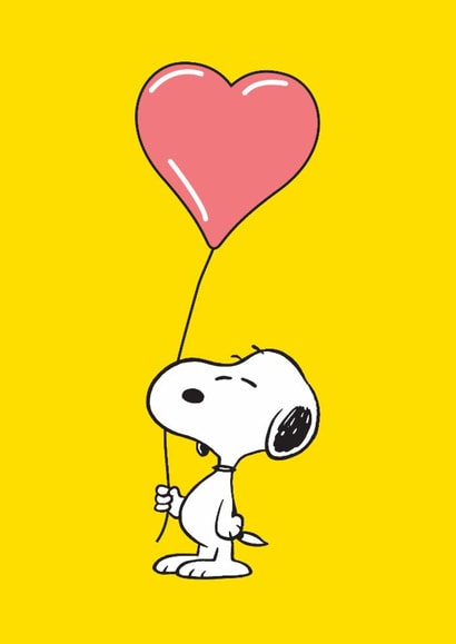 Valentine's Day Card | Snoopy | Heart Balloon created by Hype Cards