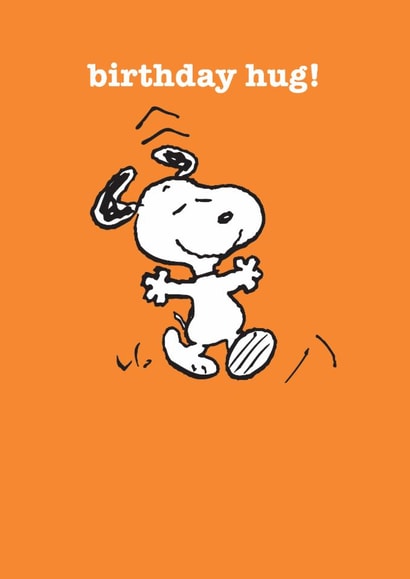 Cute Birthday Card - Snoopy - Birthday Hug created by Hype Cards