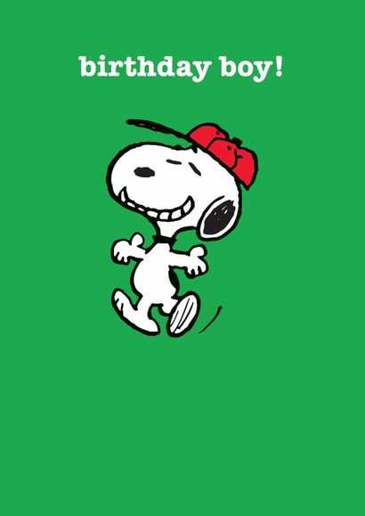 Cute Birthday Card - Snoopy - Birthday Boy created by Hype Cards