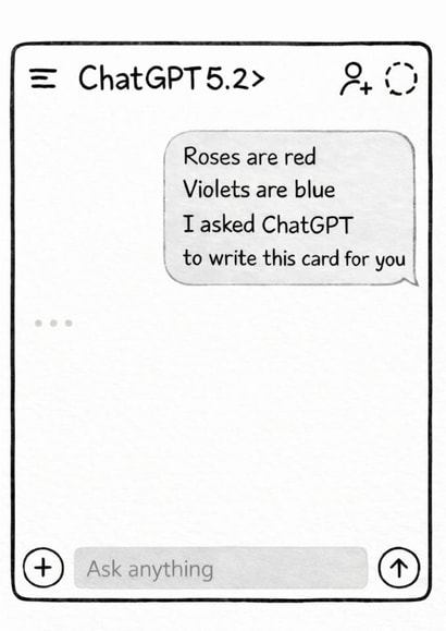 Funny I asked ChatGPT AI card created by Corn Fred 