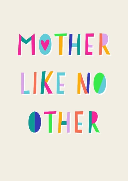 A fun birthday or mother's day card for your stand out, one of a kind mum created by Daisy Edison