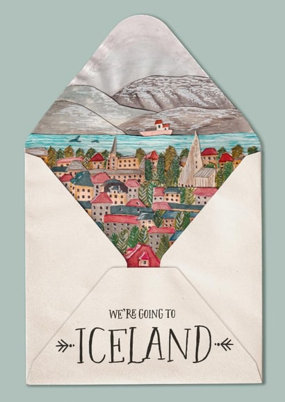 Classic Birthday Card - Iceland - Travel Surprise created by Melissa James