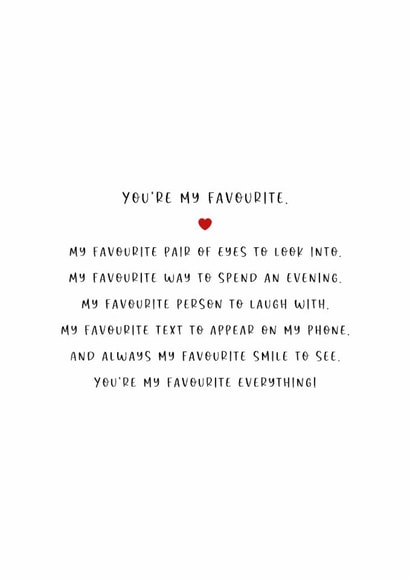 You're My Favourite Anniversary & Valentine's Card created by Ink and Fred