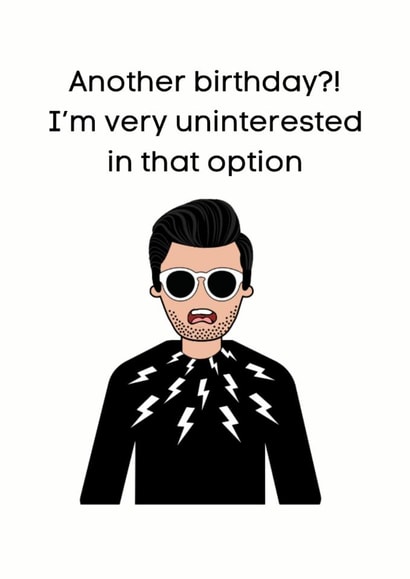 Cute David Rose birthday card for the birthday haters! created by Geeky Schitt