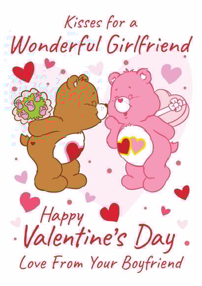 Cute Valentine’s Day Card - For Girlfriend – Care Bears Love Card created by Danilo