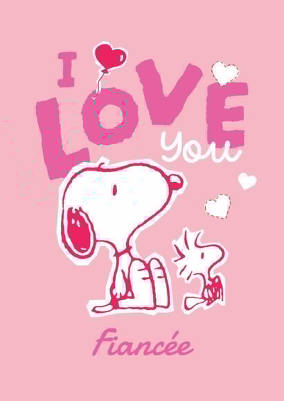 Cute Valentine’s Card – Snoopy – For Fiancee created by Danilo