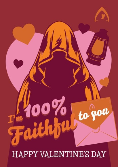 Funny Valentine’s Card – The Traitors – 100% Faithful created by Danilo