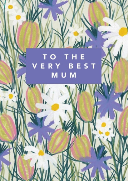 Pretty Mother's Day Card - The Very Best Mum created by Joy Jen Studio