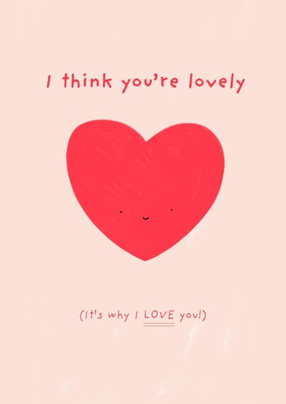 Cute valentines day card, anniversary card, engagement card, love, birthday card created by Bridget Heron