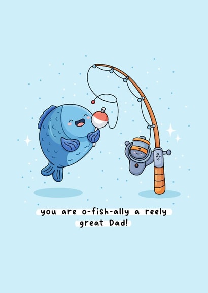 Cute Father's Day Card - Fishing created by Rosalie Perl