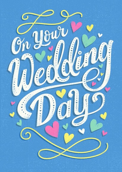 Classic Wedding Card - On Your Wedding Day created by Dalia Clark Design
