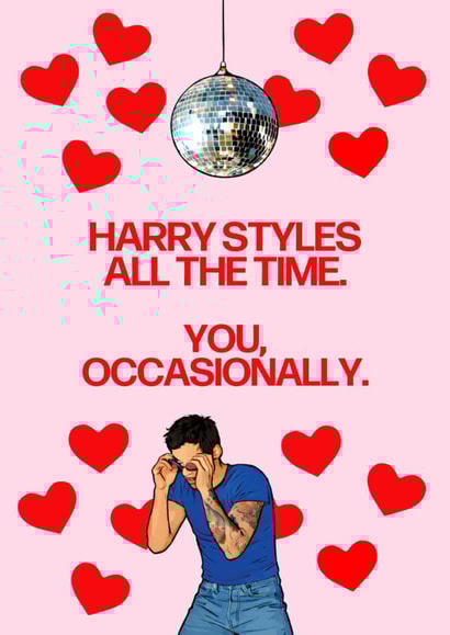 Harry Styles Valentine's Day Anniversary - Kiss All the Time Disco Occasionally created by SideHustleVibes