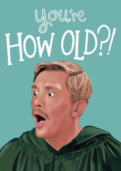 Funny Birthday Card - The Traitors - Stephen - How Old?! created by Lisa Illustrates