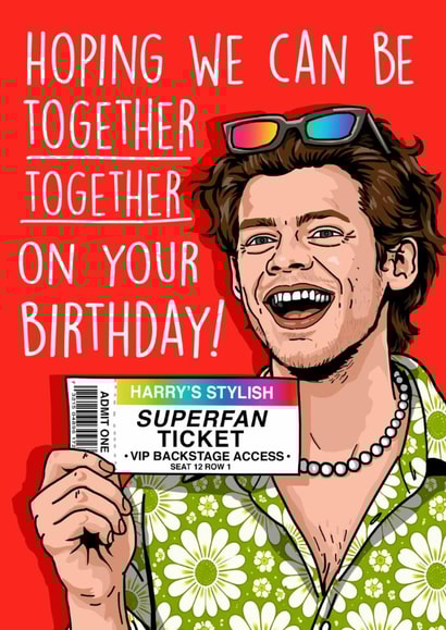 Harry Styles Birthday card created by Emma Proctor