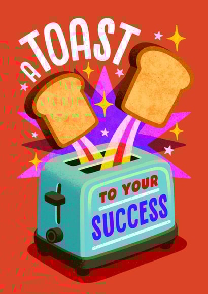 Fun Congratulations/Exams Card - A Toast To Your Success - Toast created by Folio | Ian Owen