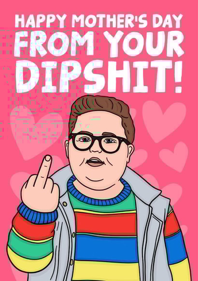 Funny Mother's Day Card - Dipshit Derek- Stranger Things created by Studio Doodles
