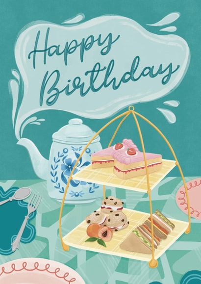 Classic Birthday Card - Afternoon Tea created by Oh Halibut
