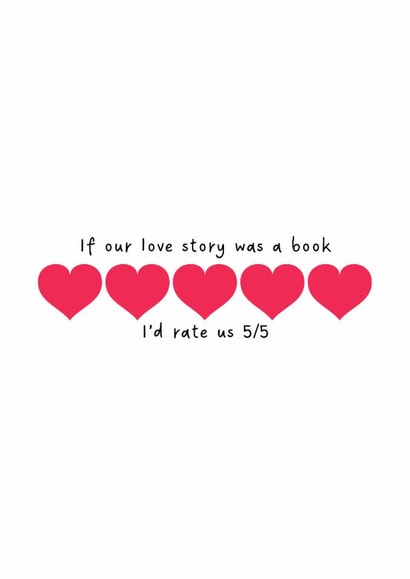 Bookish theme valentines day card for your book loving partner created by DigitalprintsbySE