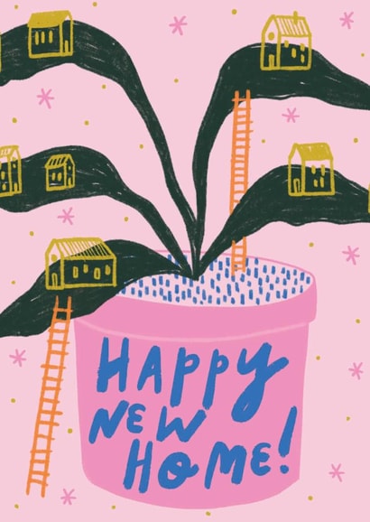 Classic New Home Card - House Plant created by Kerrie McNeill