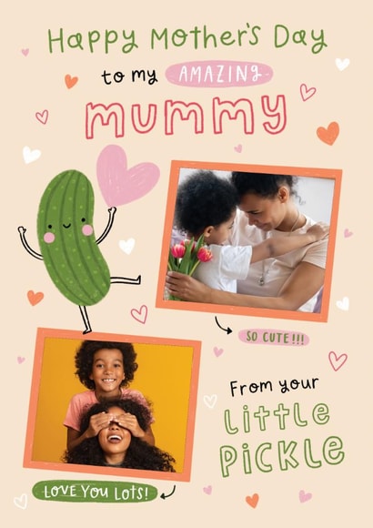 Cute Mother's Day Card - Little Pickle created by Jess Moorhouse