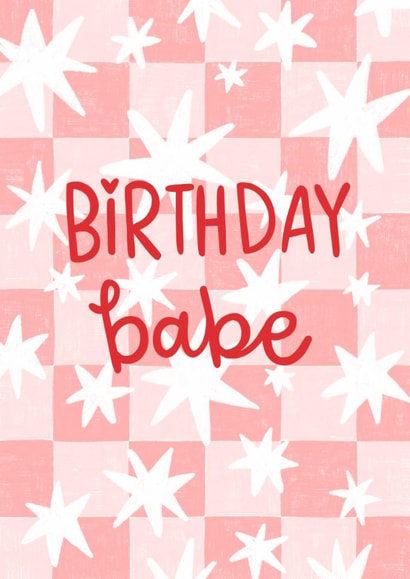 Classic Birthday Card - Birthday Babe created by Becky Down